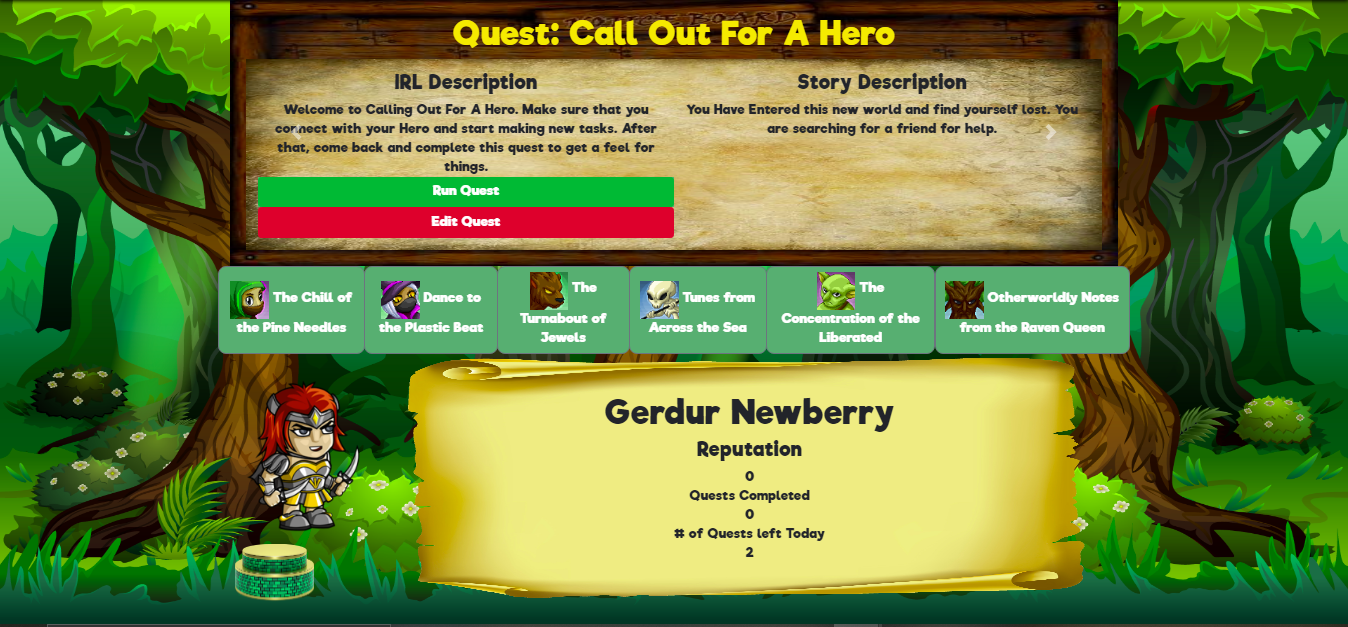 Screenshot of Calling Out For A Hero